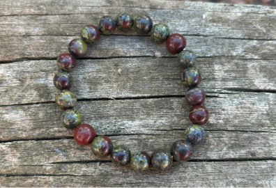 Bracelet en jaspe sang de dragon