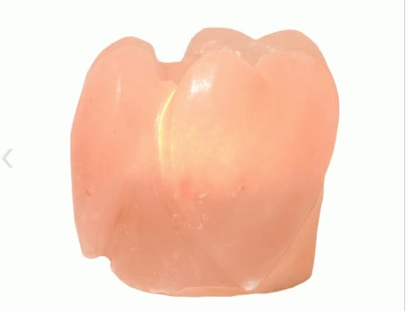 Bougeoir en Cristal de Sel Naturel – Trois Cœurs