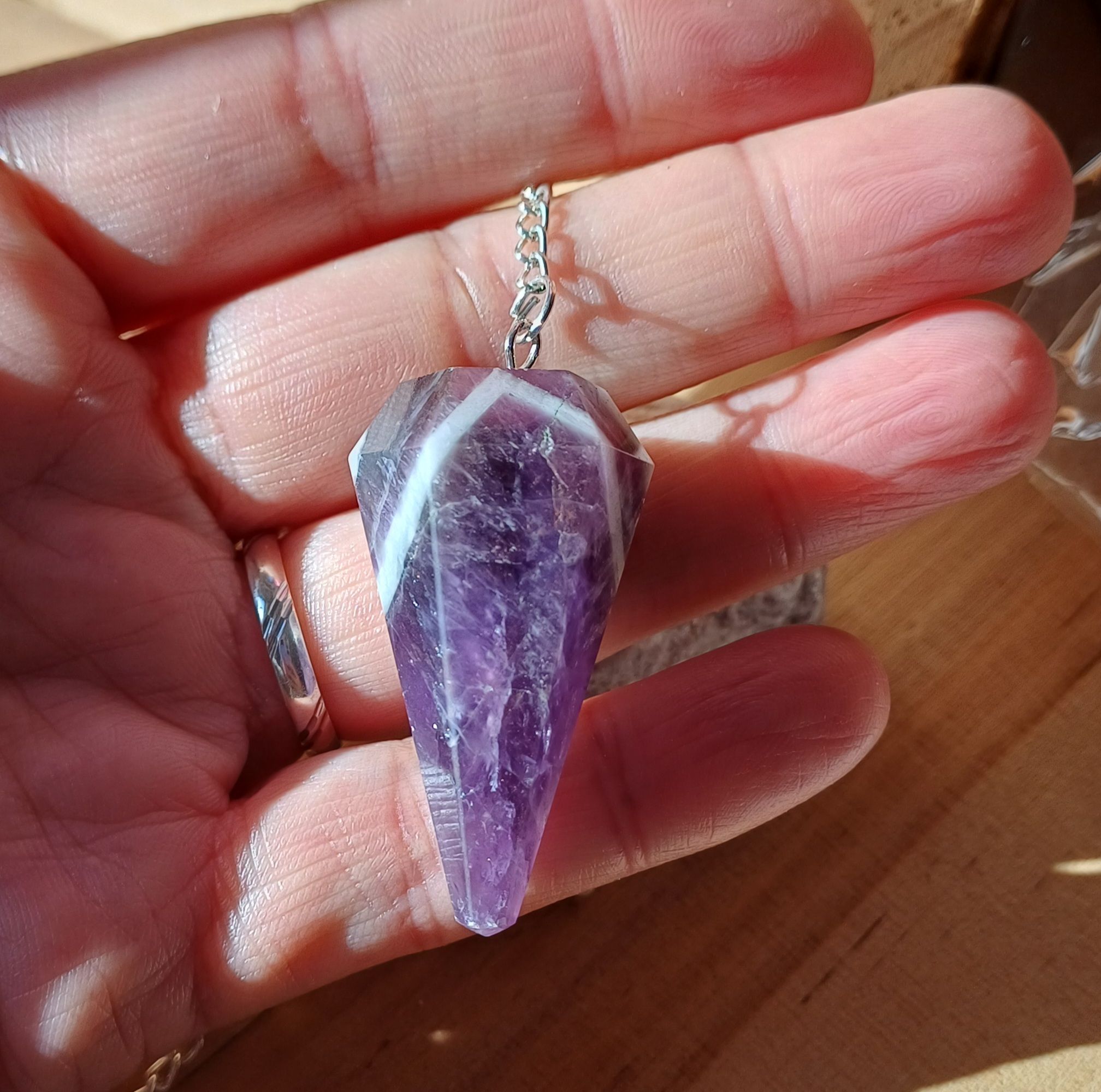 Pendule en améthyste